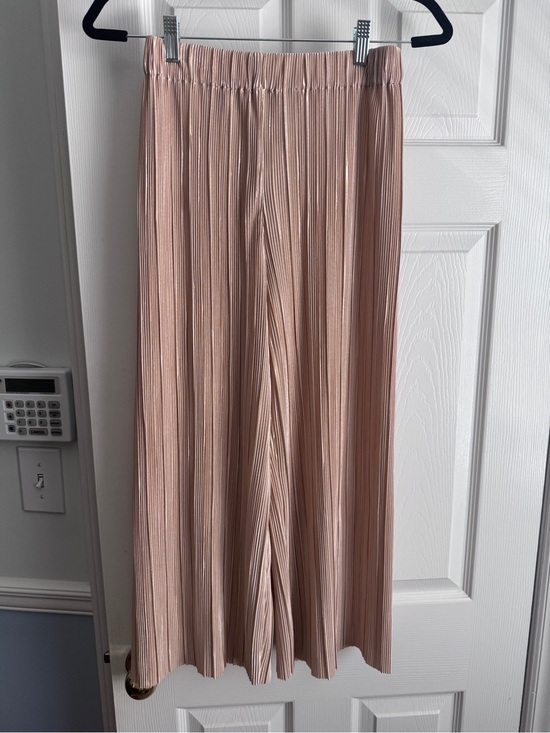 Alice + Olivia Pants - Alice + Olivia Pleated Pants XS NWT Almond Wide Leg Pull On MSRP $330